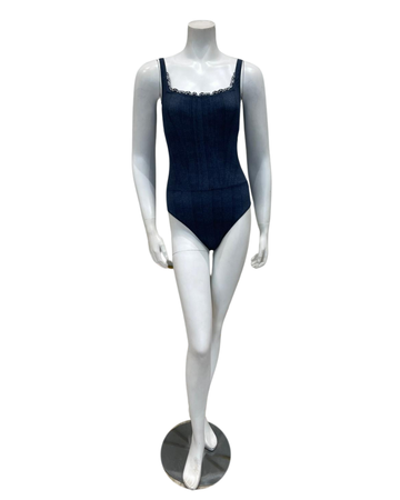 Profile by Gottex E25022160 Jeans Isabelle Square Neck Swimsuit Myselflingerie.com
